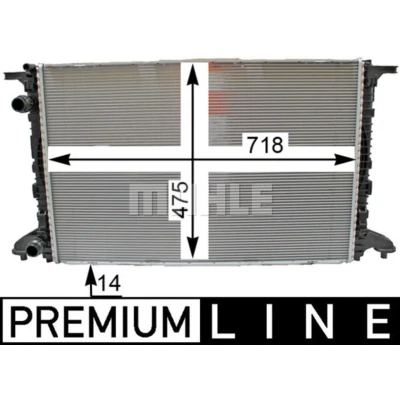 Afbeelding van Radiateur MAHLE CR 2176 000P