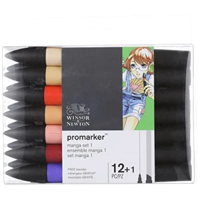Afbeelding van Winsor &amp; Newton promarker™ Manga 1 12+1 set