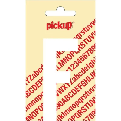Afbeelding van Plakletter Nobel Sticker witte letter F Pickup