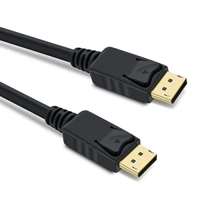 Afbeelding van PremiumCord DisplayPort kabel, 1.4, M/M, 2 m, naar DisplayPort, 32,4 Gbit/s, 8K bij 30 Hz, 5K 60 4K 120 2160p, HDCP 2.2, vergulde stekkers, zwart.