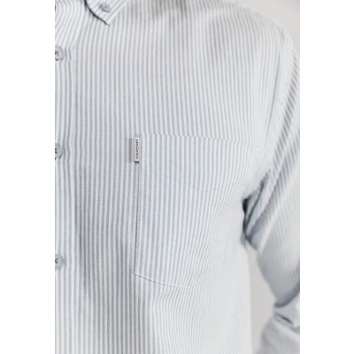 Afbeelding van State of Art Overhemd Gestreept Van Oxford Stof 21215324 1156 Mannen Maat XL
