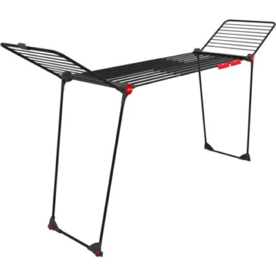 Afbeelding van Vileda Infinity Flex Ultimate Droogrek (Black Edition) Tafel 30 m drooglengte Telescopisch uittrekbaar centraal plateau Hoge vleugels
