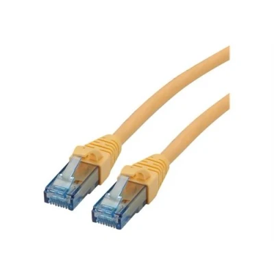 Image de Roline Cordon de raccordement RJ 45 (M) pour 50 cm UTP CAT 6a sans halogène, moulé, bloqué jaune