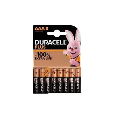 Afbeelding van 8 x Duracell AAA plus (1 blister met batterijen), mini stylus (LR03/MN2400)