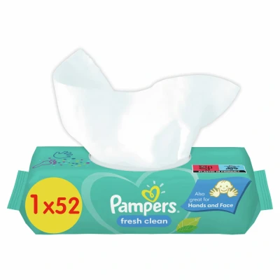 Afbeelding van Pampers Babydoekjes Fresh Clean 52 stuks