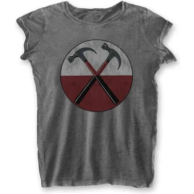 Afbeelding van Pink Floyd The Wall Hammers Dames T shirt 2XL Grijs