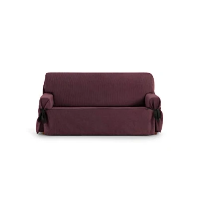 Afbeelding van Eysa Bankhoes met linten, 3 zits, klapdeksel, kleur 08 bordeaux