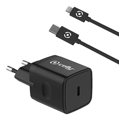 Afbeelding van Kabel Micro USB Celly PLTC1C20WLIGHT Zwart
