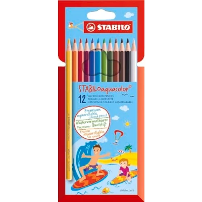 Afbeelding van STABILO aquacolor etui 12 stuks