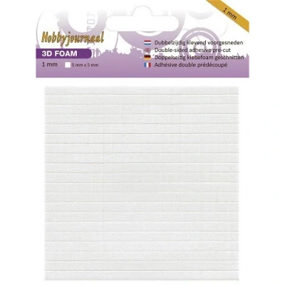 Afbeelding van Hobbyjournaal Foam blokjes 1 mm