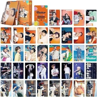 Afbeelding van 54 stuks BTS Lomo kaarten Butter nieuw album 2021 mini fotokaarten fotokaartenset voor fans, cadeau (Butter 2)
