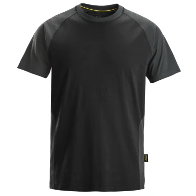 Afbeelding van Snickers 2550 Tweekleurig T shirt Zwart/Staal Grijs