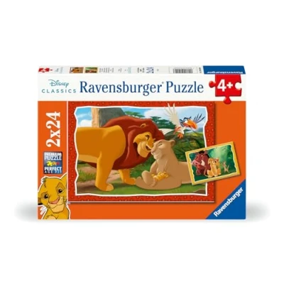 Image de Puzzles 2 x 24 pièces Ravensburger Le Roi Lion Disney Animal Friends