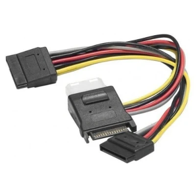 Afbeelding van Exertis Connect SATA stroomadapterkabel, naar 2x + Molex, 1x St. / Bu Molex Bu. SATA, Interne kabel (PC)