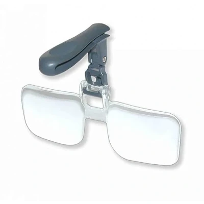 Afbeelding van Carson Visor Mag cliploep voor hoeden 2x (+4,00 dioptrieën) Handsfree vergrootglas nabijheidswerk (VM 12)
