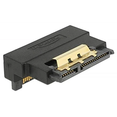 Afbeelding van SATA data en voeding adapter haaks naar beneden SATA600 6 Gbit/s / zwart