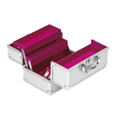 Afbeelding van Clauss Cosmetica/sieradenkoffer, zilver, per stuk verpakt (1 x 1 stuk)