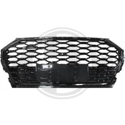 Afbeelding van DIEDERICHS 1076342 Grille Auto Voor zwart, Glanzend