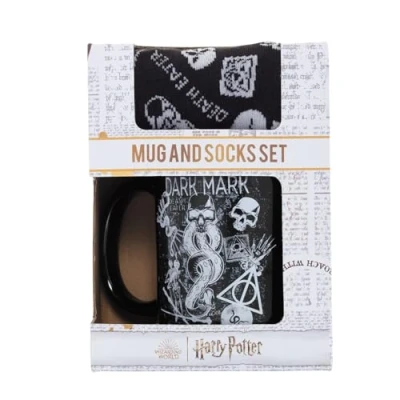 Afbeelding van Harry Potter Mok en Sokken set Dark Mark Pyramid