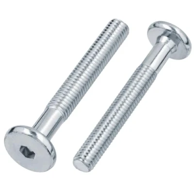 Afbeelding van M6 M8 platte kop schroeven met binnenzeskantige meubelschroeven, kop, connector (10, x 45)