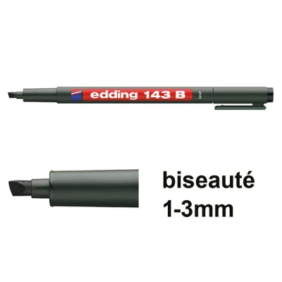 Image de edding 143 B marqueur permanent pour la rétroprojection, noir