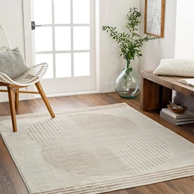 Afbeelding van SURYA vloerkleed Woonkamer, Slaapkamer Skandi Hygge ENSO2 Beige/Bruin 200x275 cm