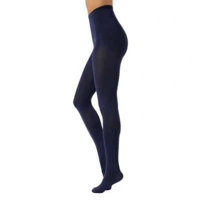 Afbeelding van CALZITALY Ondoorzichtige panty van zachte microvezel, kleur S, M, L, XL 80 DEN Made in Italy, Marine.