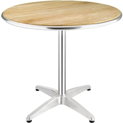 Afbeelding van Bolero ronde tafel met essenhouten blad 80cm