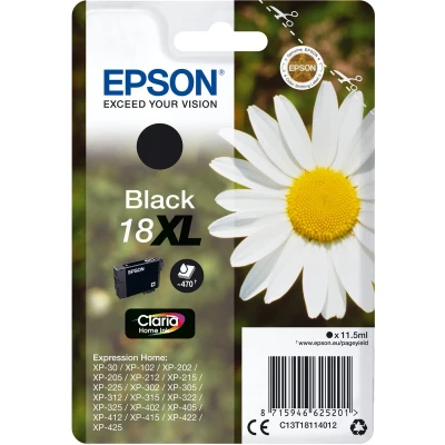 Afbeelding van Epson 18 Xl Black Cartridge