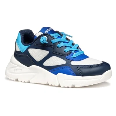 Afbeelding van Geox Sneakers laag voor kinderen, Maat: 27, White navy Schoenen