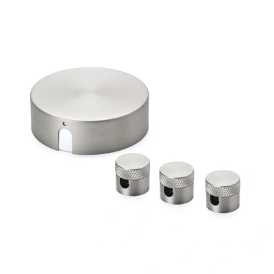 Afbeelding van ORION LIGHTSTYLE Distributieset met verdeelkast 3 plafondpennen, baldakijn, rozet, aansluitdoos, deksel nikkel mat