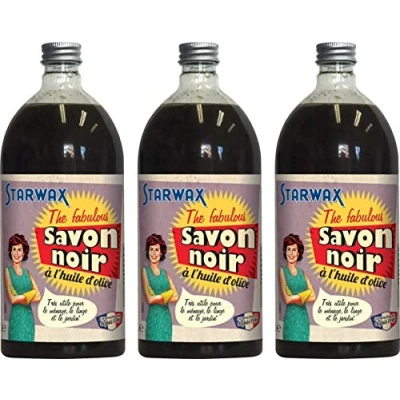 Image de Produits d&#039;entretien cuisine vitre multi usage Starwax SAVON NOIR A L&#039; HUILE D&#039;OLIVE CONCENTRE 1L FABULOUS