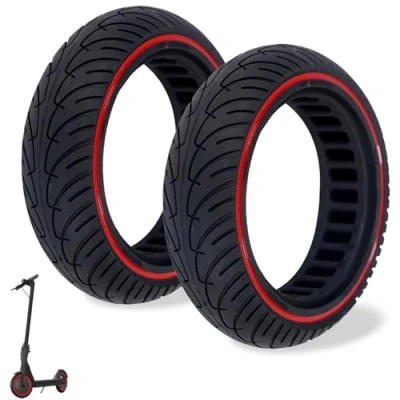 Afbeelding van Stevige reserveband voor elektrische scooter 8 1/2 massief rubberen banden, 8,5 inch honingraat Tire Mijia Xiaomi M365, antislipbanden (rood 2)