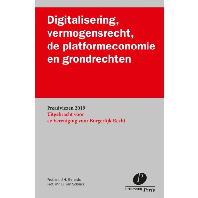Afbeelding van Digitalisering, vermogensrecht, de platformeconomie en grondrechten