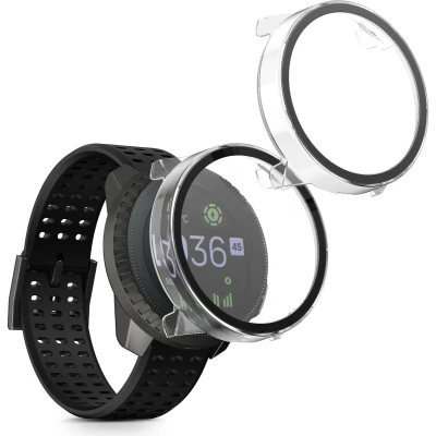 Afbeelding van kwmobile 2x cover geschikt voor Suunto Vertical Fitnesstracker van gehard glas en kunststof frame set transparant