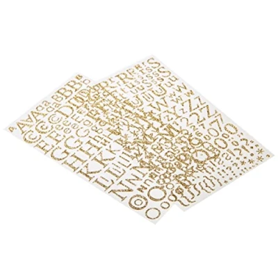 Afbeelding van Artemio Dorees 11004047, 300 letters van het alfabet, zelfklevend, 14 x 0,2 24,5 cm