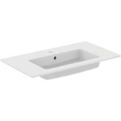 Afbeelding van Ideal Standard Tiempo Wastafel H14xD45cm 1 kraangat rechthoek Keramiek Wit