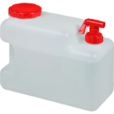 Afbeelding van Relaxdays jerrycan met kraan watertank water camping &amp; tuin wateropslag 12 Liter