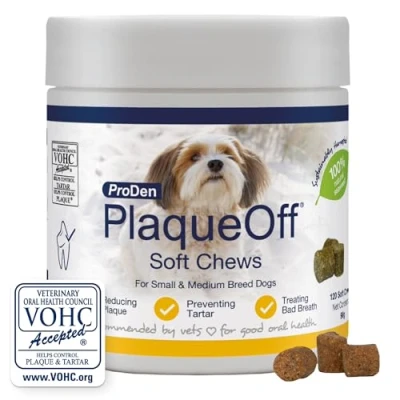 Afbeelding van 120 stuks ProDen PlaqueOff Soft Chews Small &amp; Medium aanvullende voeding voor honden