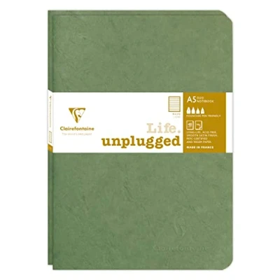 Afbeelding van Schrift Clairefontaine A5 lijn 48 vel 90gr 2 stuks groen