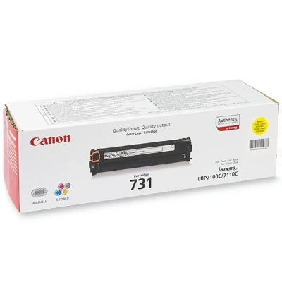 Image de Canon 731 Y Jaune original cartouche de toner pour i SENSYS LBP7100Cn, LBP7110Cw, MF623Cn, MF628Cw, MF8230Cn, MF8280Cw