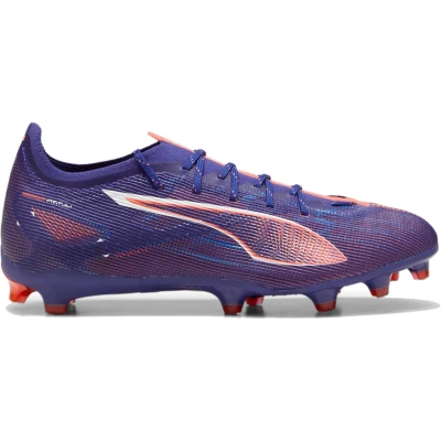 Afbeelding van Puma Ultra 5 PRO Voetbalschoenen met kunststof noppen, Heren, Maat: 48.5, Lapis lazuli/white/sunset glow Textiel/ synthetisch