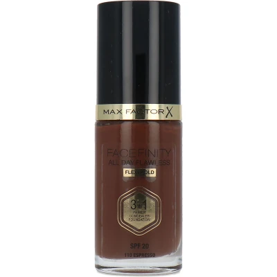 Afbeelding van Max Factor Facefinity All Day Flawless 3 in 1 Flexi Hold Foundation 110 Espresso