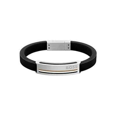 Afbeelding van HUGO Armband, Heren, Maat: One Size, Schwarz