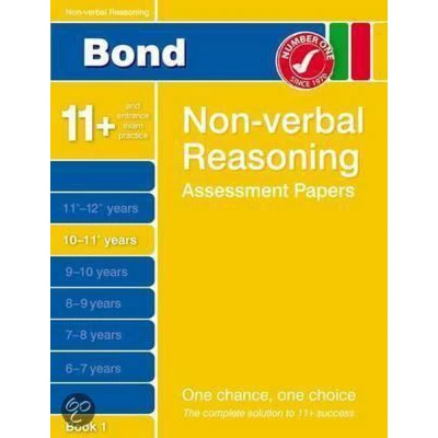 Afbeelding van Bond Non Verbal Reasoning Assessment Papers 10 11+ Years Book 1