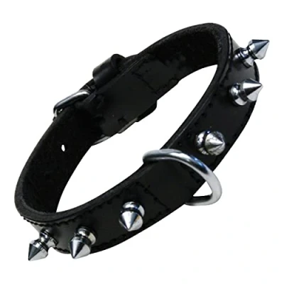 Afbeelding van Dog collar Gloria Black Spikes (35 cm)