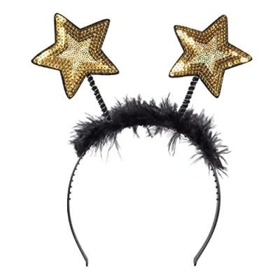 Afbeelding van Boland Diadeem Sterren Goud Één maat Volwassenen Unisex Glitter and Glamour