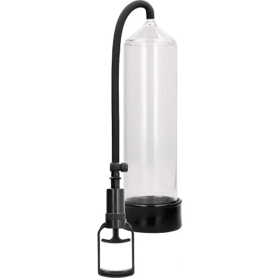 Afbeelding van Pumped Comfort Beginners Penis Pomp met Trekkergrip Inclusief Siliconen Penisring 30 cm Transparant