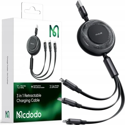 Afbeelding van Mcdodo® 3in1 USB Kabel Oplader Voor iPhone C Micro 1m