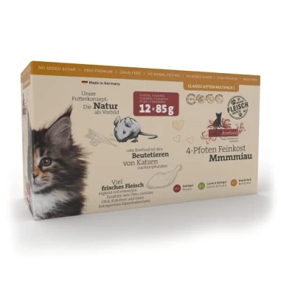 Afbeelding van 24x 85g catz finefood Kitten Mix (3 Soorten) Kattenvoer nat